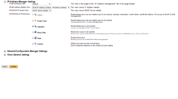 Roles and permissions