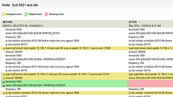 Side-by-side configuration comparison, rollback, and disaster recovery
