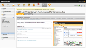 Integration with SolarWinds Orion Platform