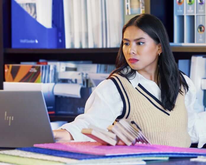 Data scientist training AI models on HP ZBook mobile workstation with NVIDIA RTX GPU