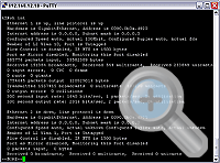 SSH Putty session using "sh int" abbreviated "show interfaces" command for interface status and configuration