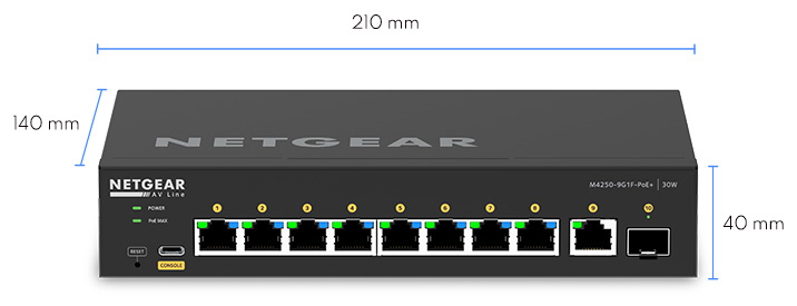 M4250-9G1F-PoE+ Front