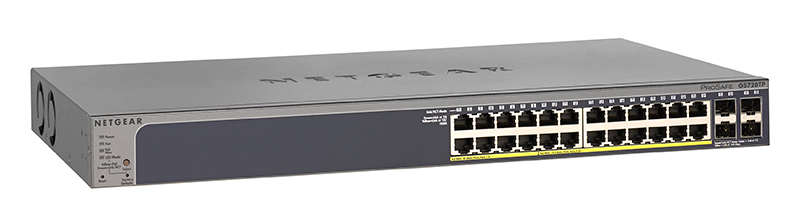NETGEAR PoE + ネットワーク ハブ 24 ポート GS728TP NETGEAR GS728TP ProSAFE® 24-port 1000base-T Gigabit PoE