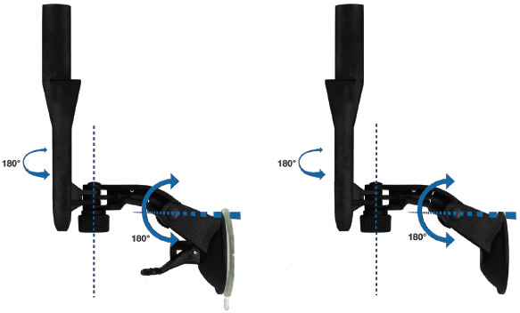 Two adjustable points that makes the mount extremely versatile in adjusting NanoStation to the exact position you want.