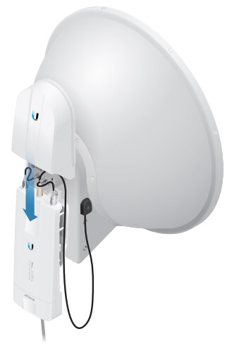 Rear View with airFiber X radio (airFiber X radio sold separately)