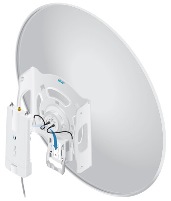 Rear View with airFiber X radio (airFiber X radio sold separately)