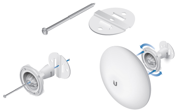 Installation Using the NanoBeamM Wall Mount Kit