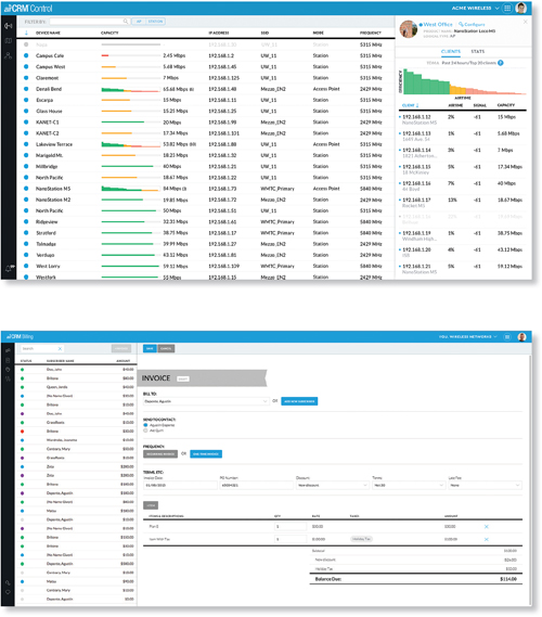 airCRM Screenshots