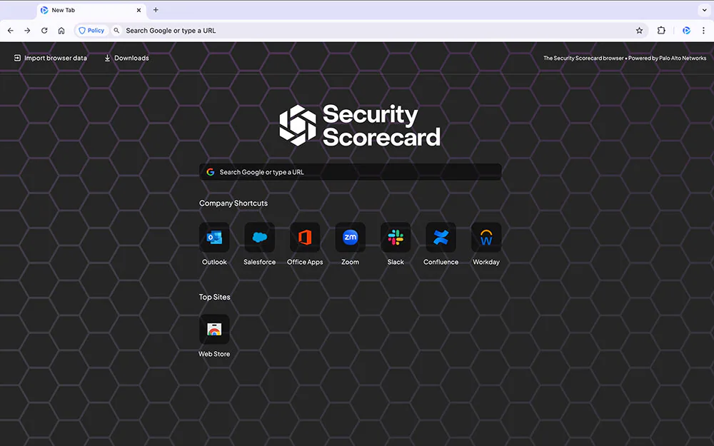 Prisma Browser Security Dashboard