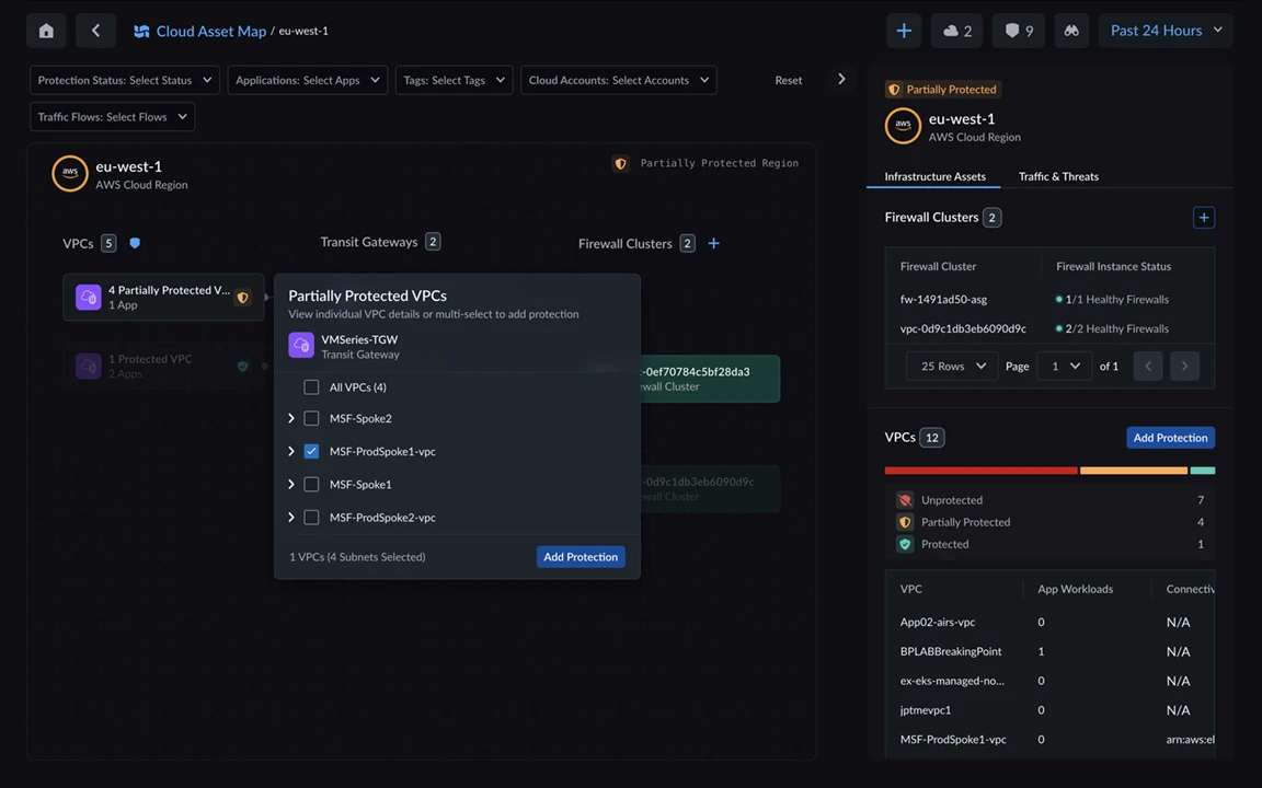 Layer 7 inspection and microsegmentation for cloud workloads