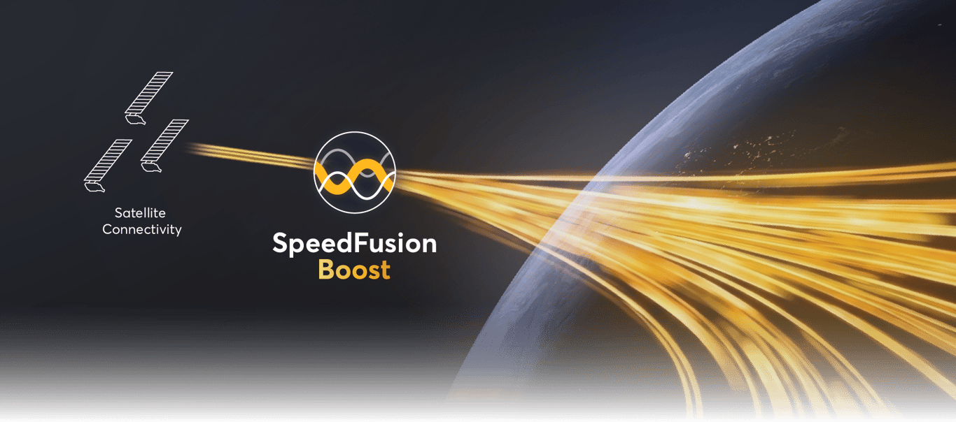 SpeedFusion Boost satellite connectivity