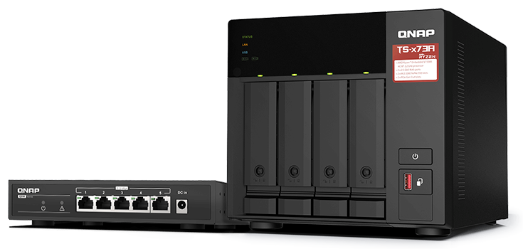 QNAP TS-473A and QSW-1105-5T Bundle Pack
