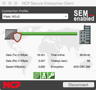 NCP Secure VPN Enterprise Client for Mac