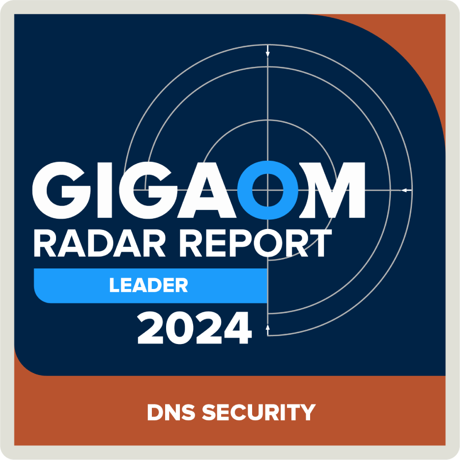 GigaOm Radar Leader Badge for DNS Security