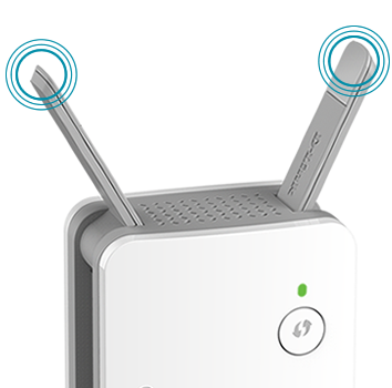 External antennas for more coverage