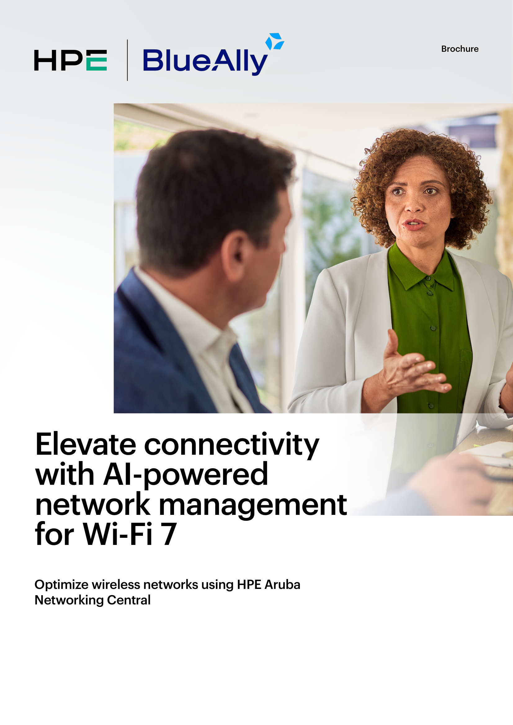 AI-powered network management for Wi-Fi 7 brochure cover