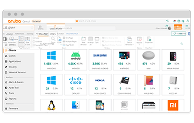 Aruba visibility-and-profiling