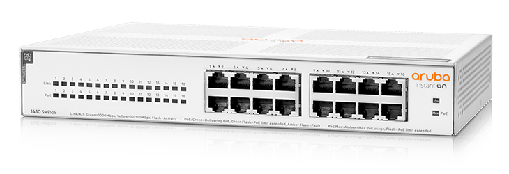 Aruba Instant On 1430 16G Class4 PoE 124W Switch (R8R48A)