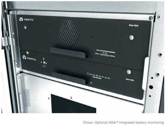 Shown: Optional Albér® integrated battery monitoring