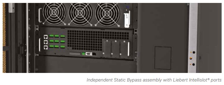 Independent Static Bypass assembly with Liebert Intellislot ports