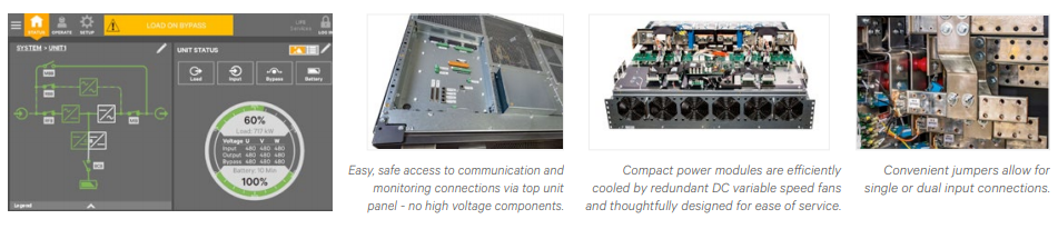 Color Touchscreen Control Panel and Smart, Convenient Design for the Modern Data Center