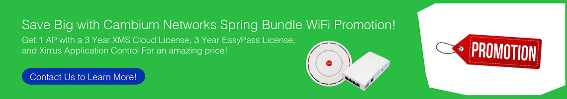 Cambium Networks Spring Promo Banner