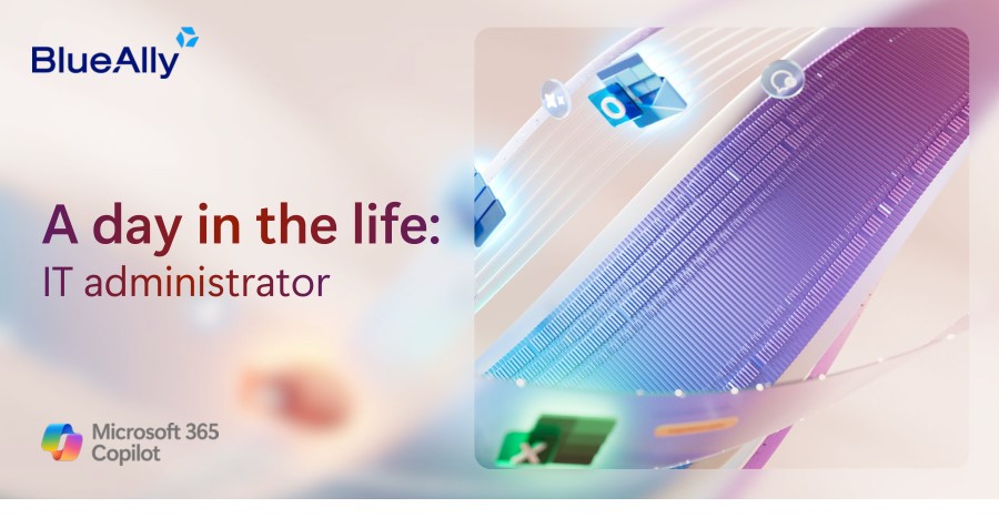 Infographic: Day in the Life of an IT Administrator using Microsoft 365 Copilot