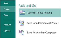 Photo center printing