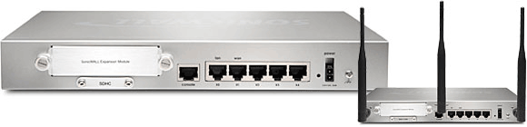 SonicWall NSa 250M Appliance Back View