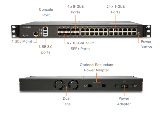 SonicWall NSa 3700 Network Security Appliance
