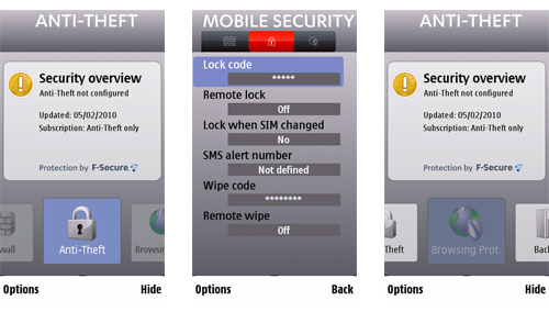 Mobile Security Screenshots
