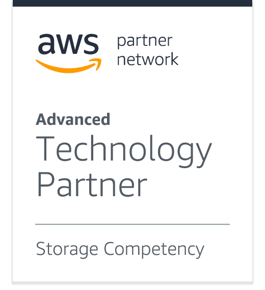 AWS Advanced Technology Partner Storage Competency badge