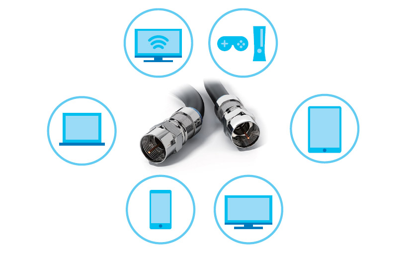 MoCA 2.0 bonded Giga-grade for quality services in any room