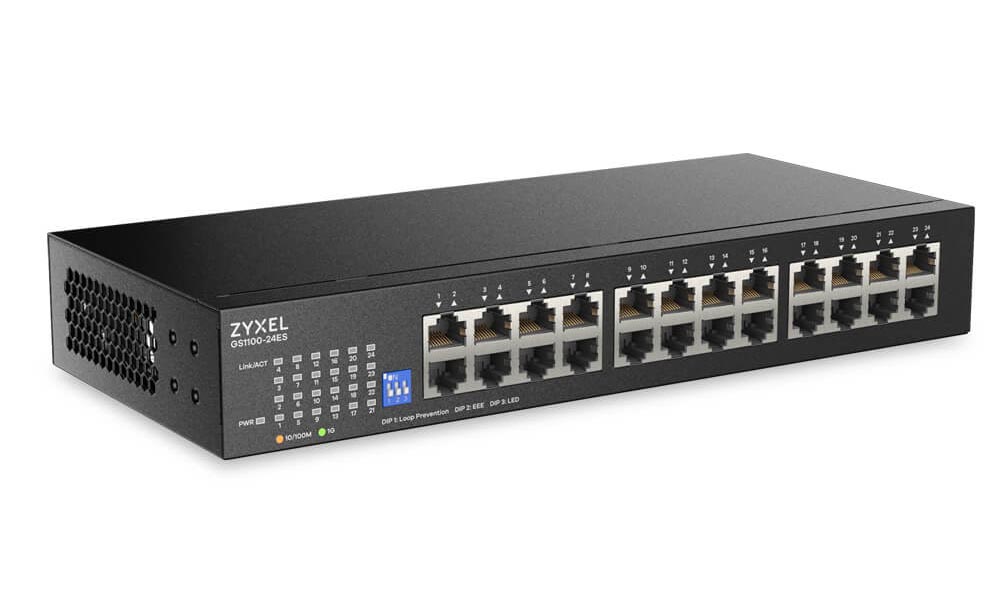 Zyxel GS1100-24ES Right Angle