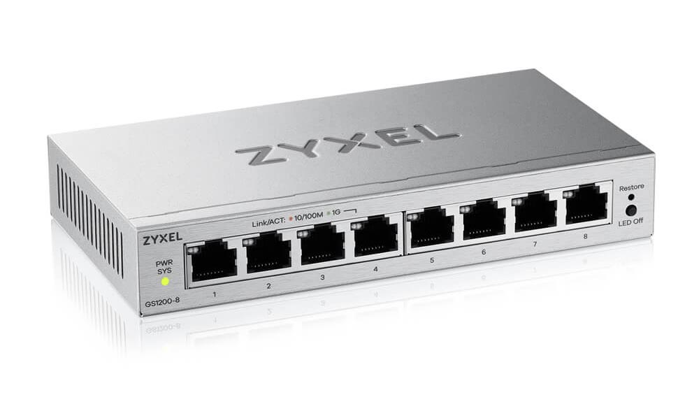 Zyxel GS1200-8v3 Right Angle