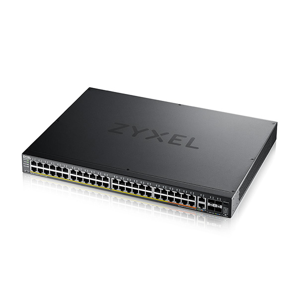 Zyxel XGS2220-54HP Left top 