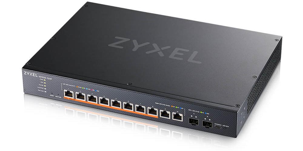 Zyxel XS1935-12HP Left Angle
