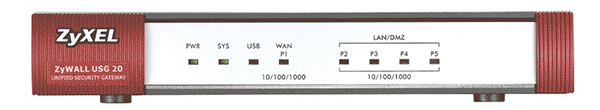 ZyWALL USG 20 Front